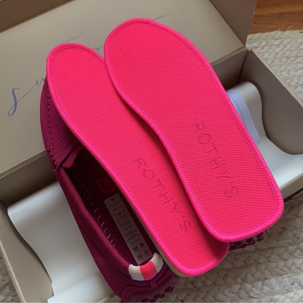 Rothy’s Driving Loafer Raspberry size 7.5 NEW - Picture 6 of 10